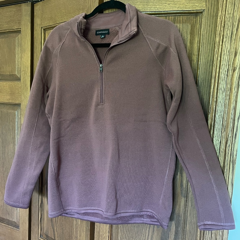 Purple half zip, size medium. Stormpack brand